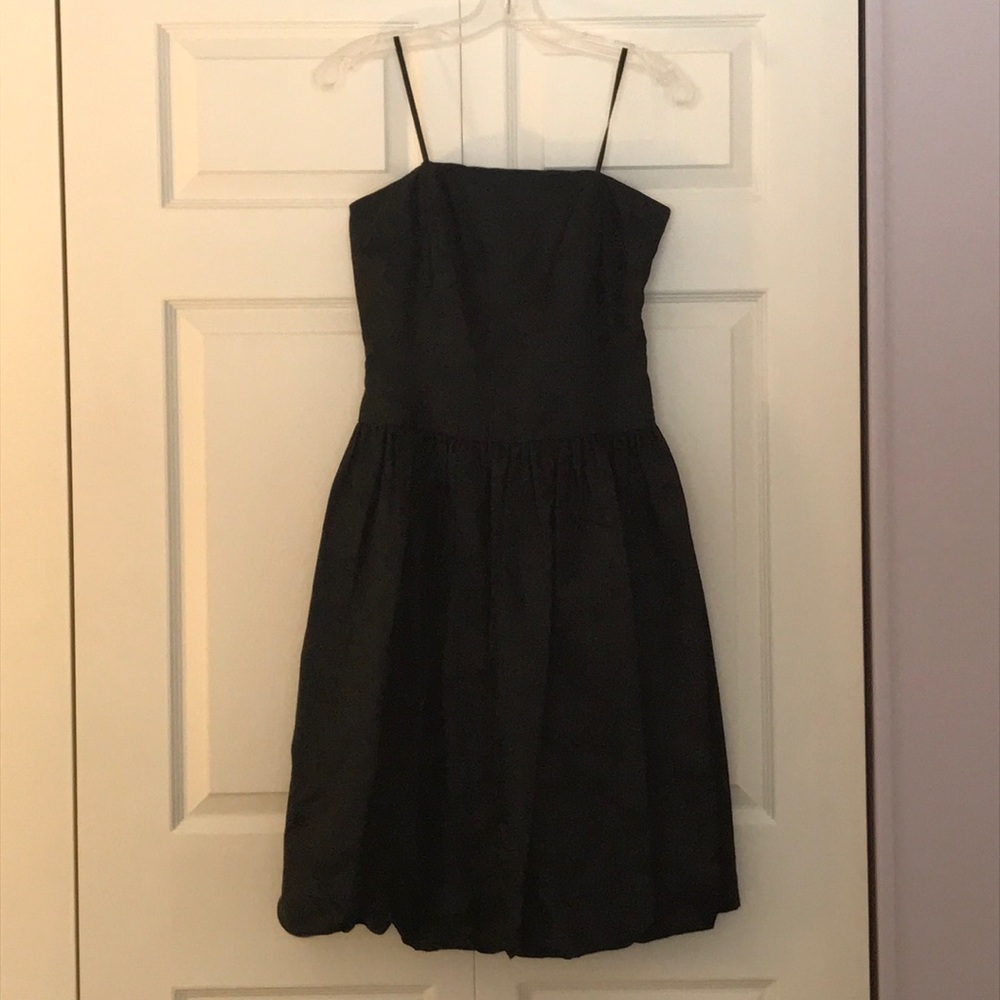 Black strapless bubble dress